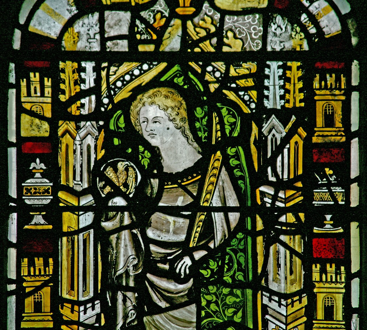 Window depicting St John by English School