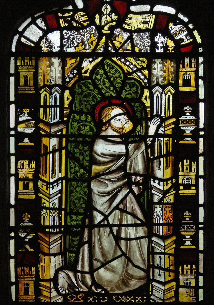 Window depicting St Thomas by English School
