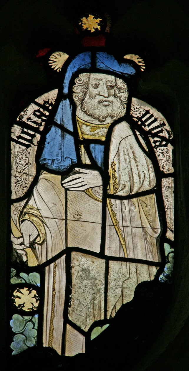 Window depicting a patriarch by English School