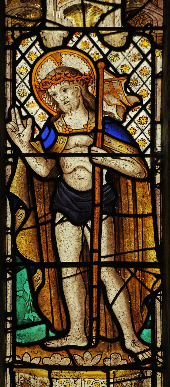 Window 3 depicting Christ of the Resurrection by English School
