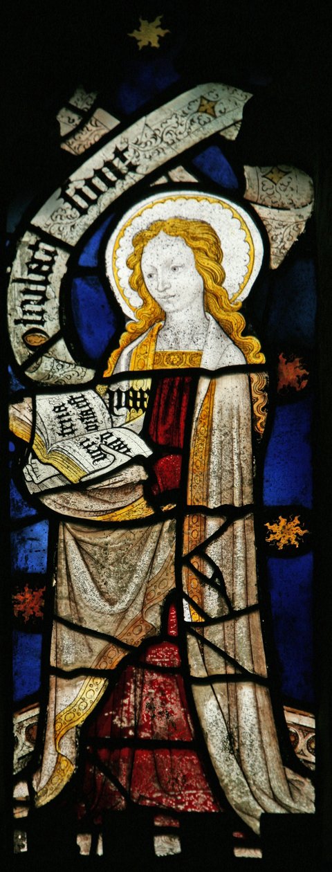 Window depicting the Cardinal Virtues: Peace by English School