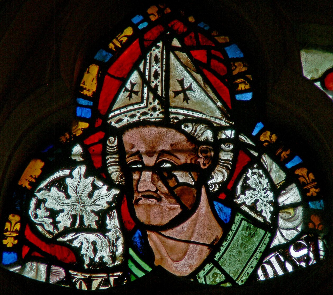Window 2 depicting St Wulfstan by English School