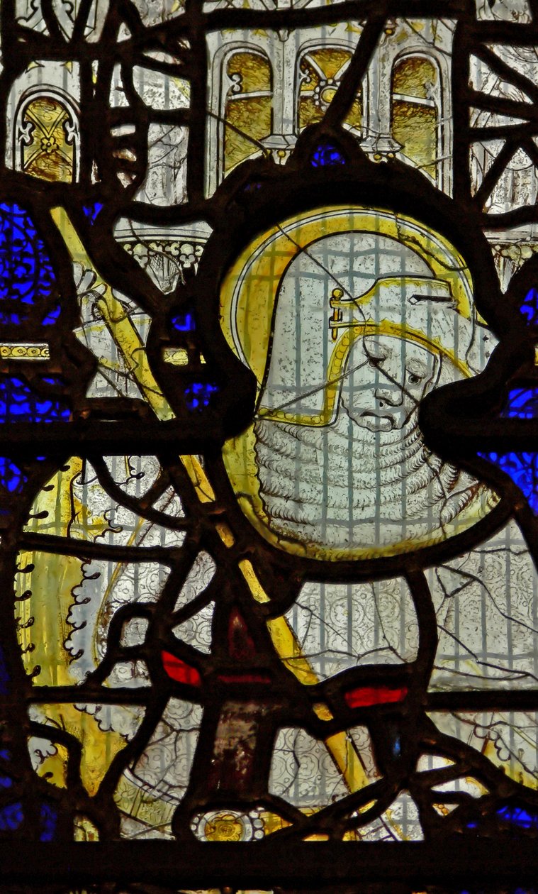 Window depicting St George by English School