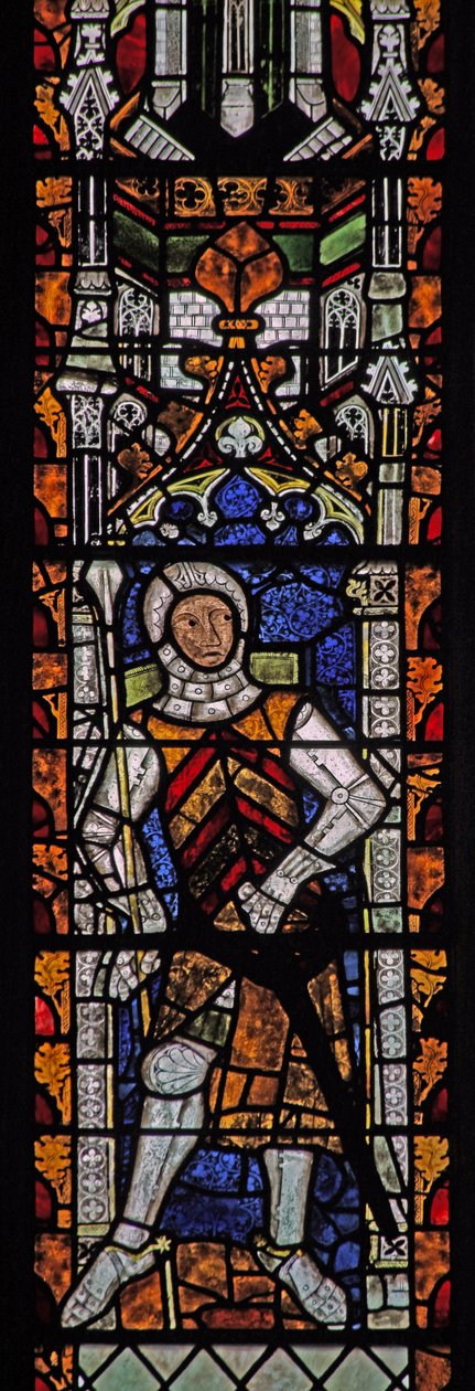 Window s4 depicting Gilbert II de Clare by English School