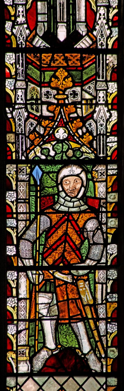 Window s4 depicting Gilbert I de Clare by English School