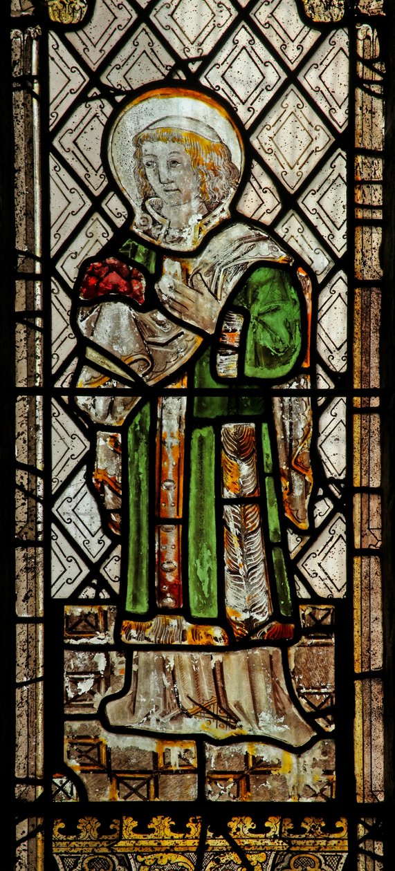Window depicting St Stephen by English School