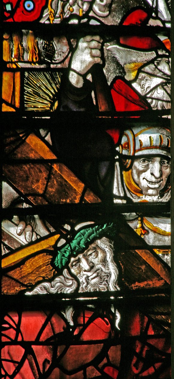 Window w13 depicting the Via Crucis by English School