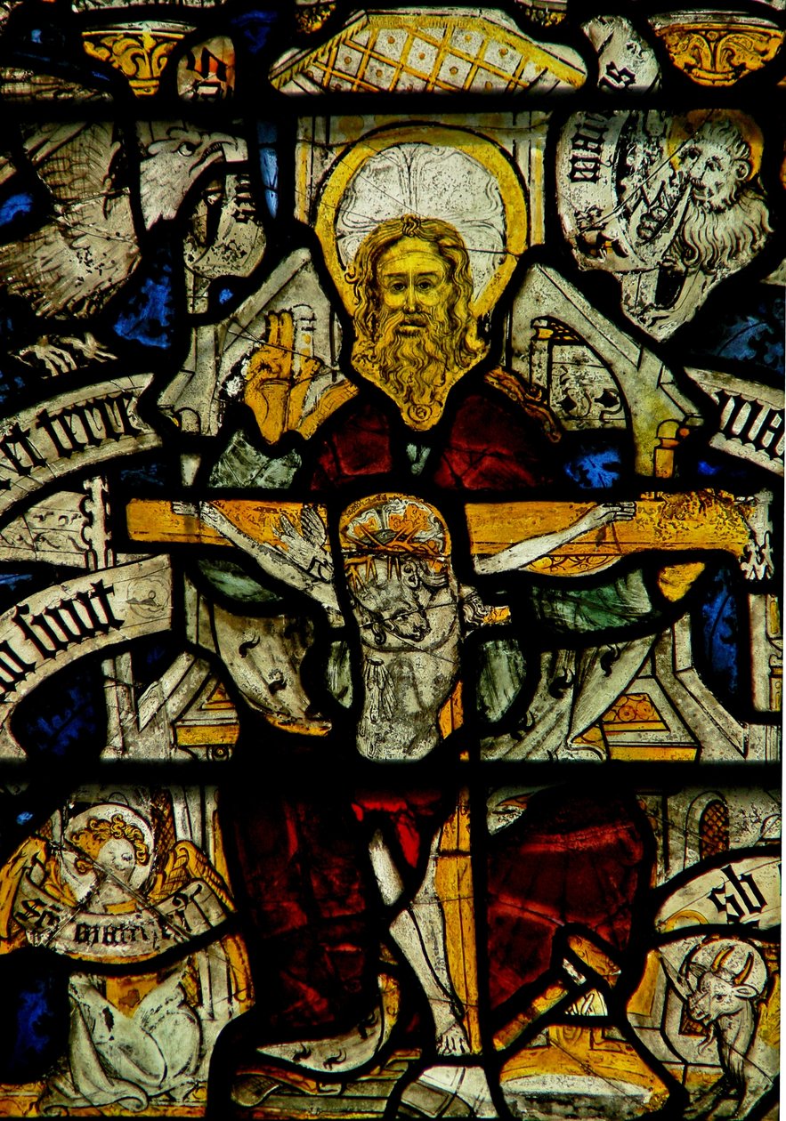 Window w24 depicting the Trinity by English School