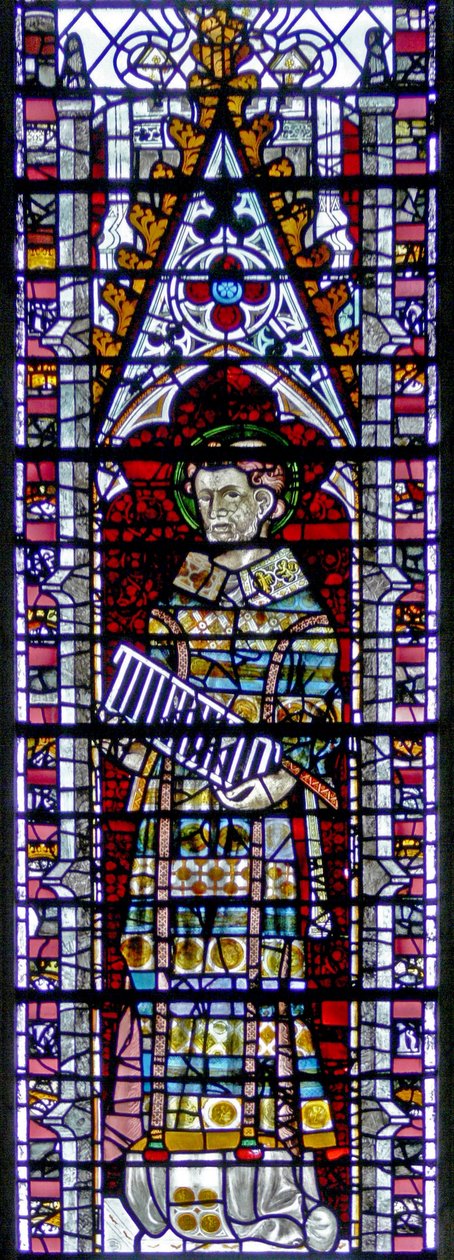 Window depicting St Lawrence by English School