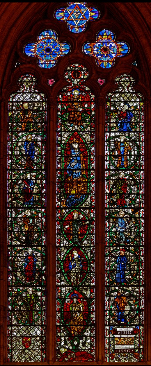 Window w30 depicting the Tree of Jesse by English School