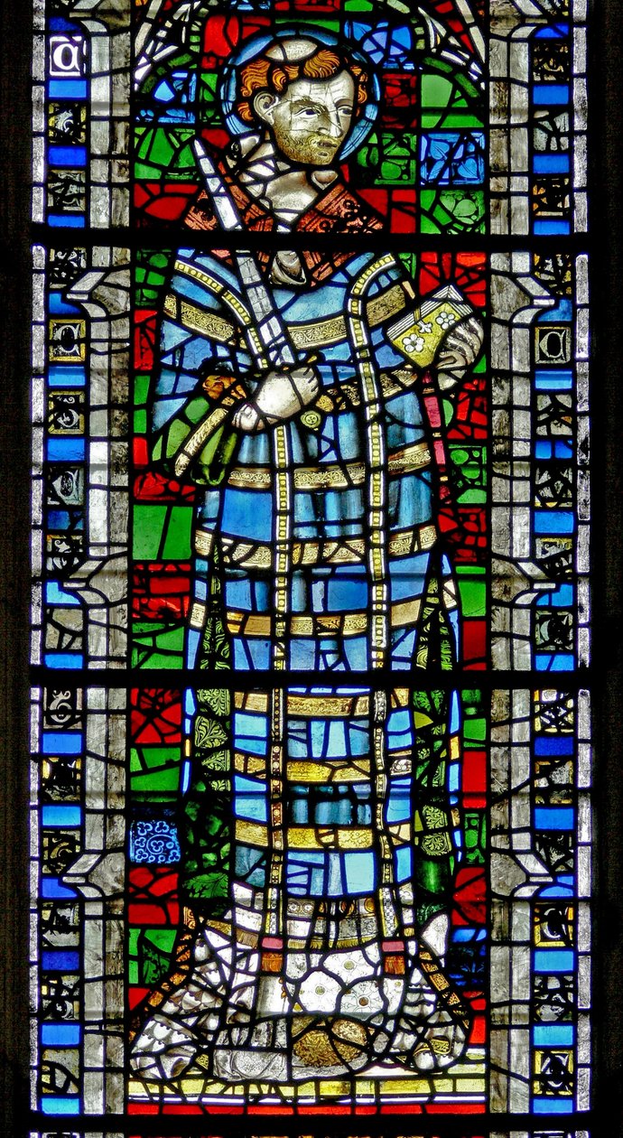 Window depicting St Vincent by English School