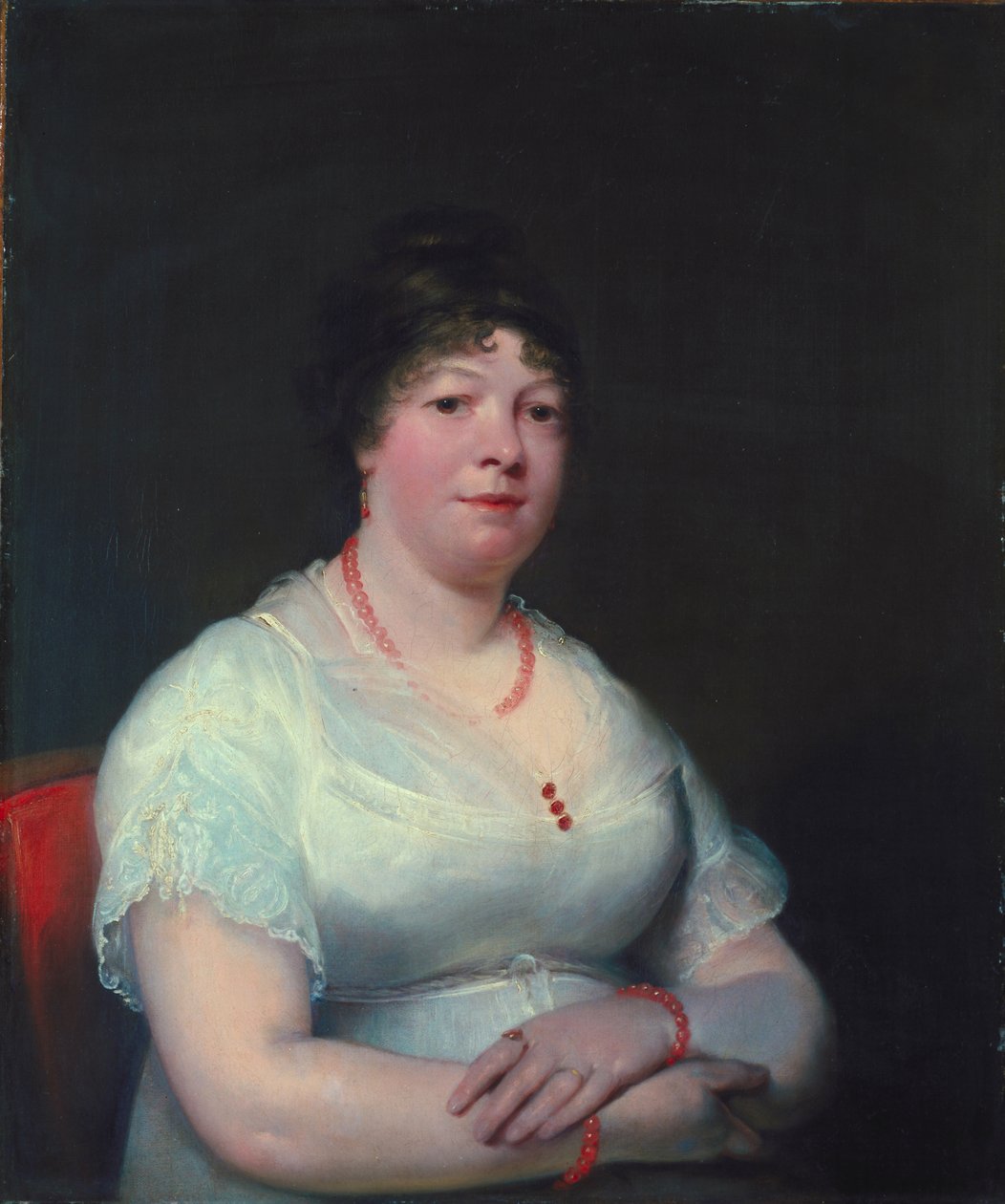 Woman with Rose Quartz Jewellery, c.1810-15 by English School