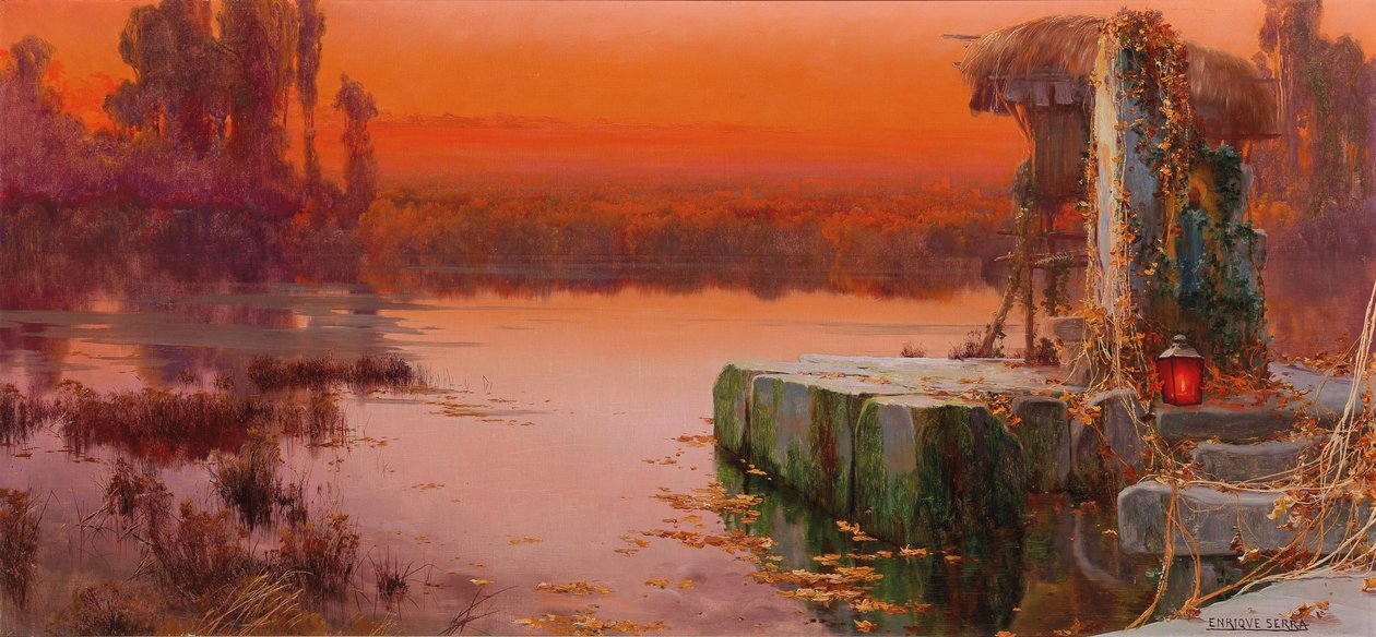 Evening Light over the Pontine Marshes by Enric Serra Auque
