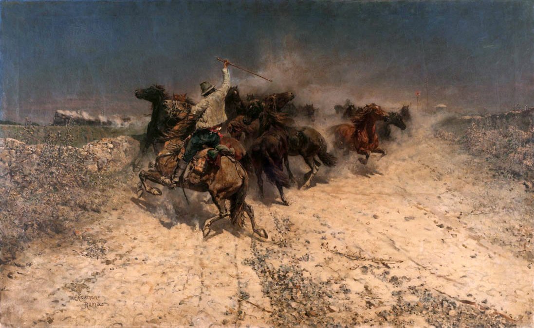 Panic Rushing Horses by Enrico Coleman