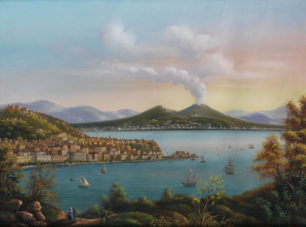View of Naples by Enrico La Pira