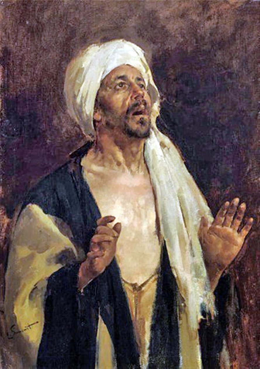 Prayer to Allah by Enrique Simonet