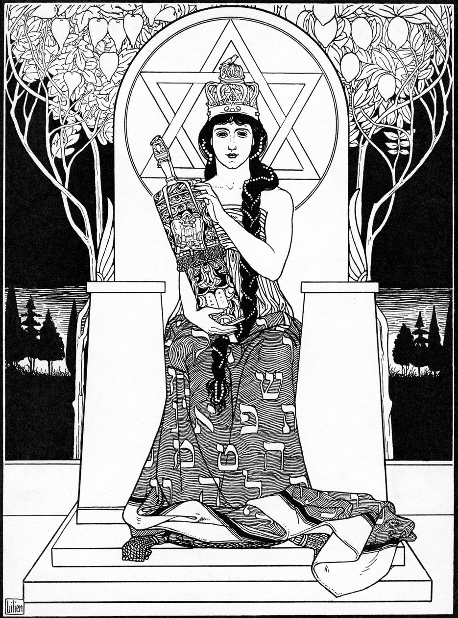 E.M. Lilien by Ephraim Moses Lilien