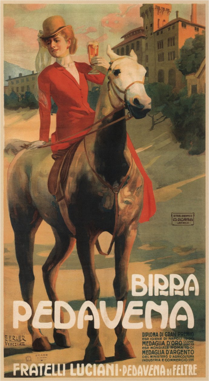 Advertising for Beer Pedavena by Erich Erler