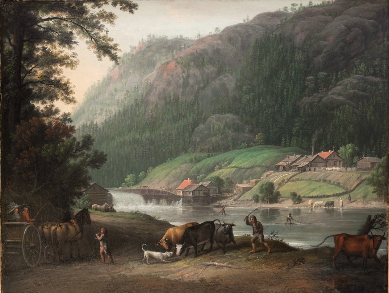 Tistedalen near Frederikshald in Norway by Erik Pauelsen