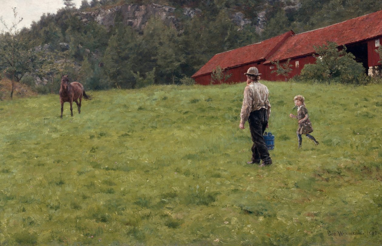 Water to the Horse by Erik Theodor Werenskiold