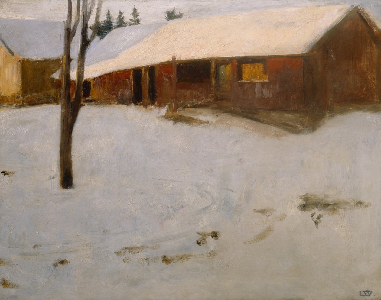 Winter by Erik Theodor Werenskiold