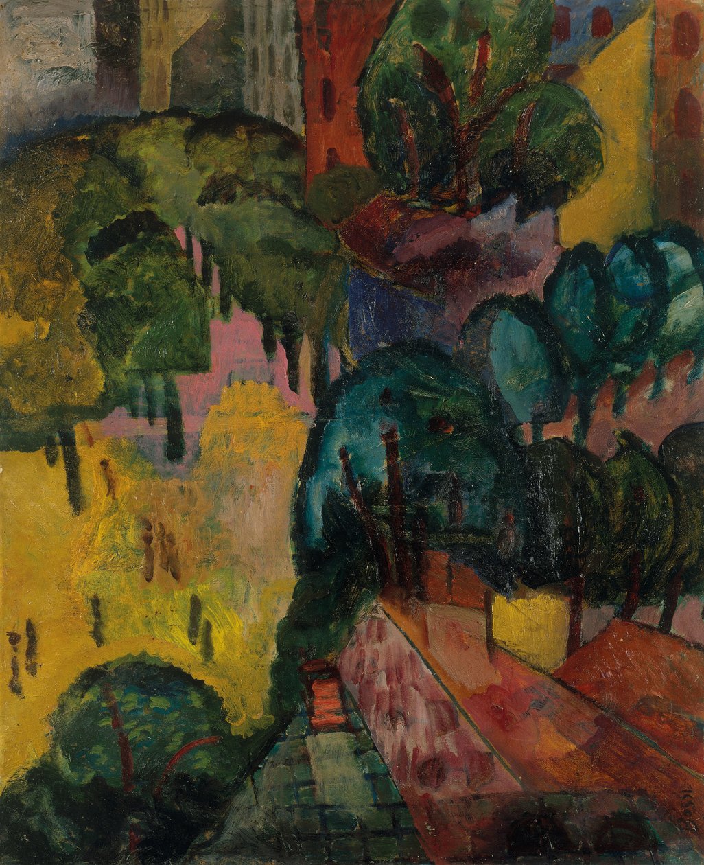 Parisian Cityscape, c.1906-09 by Erma Bossi