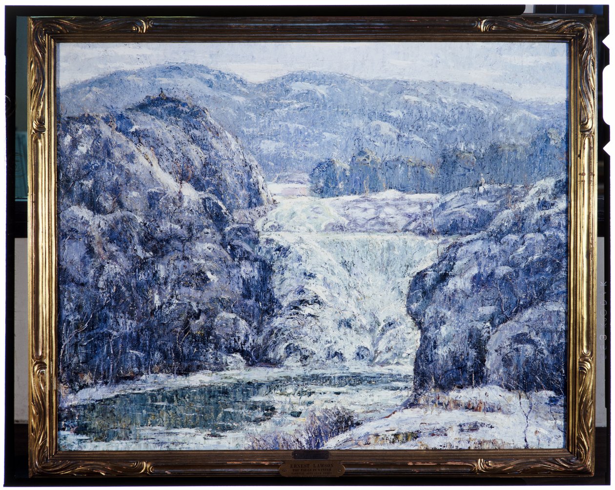 Falls in Winter by Ernest Lawson