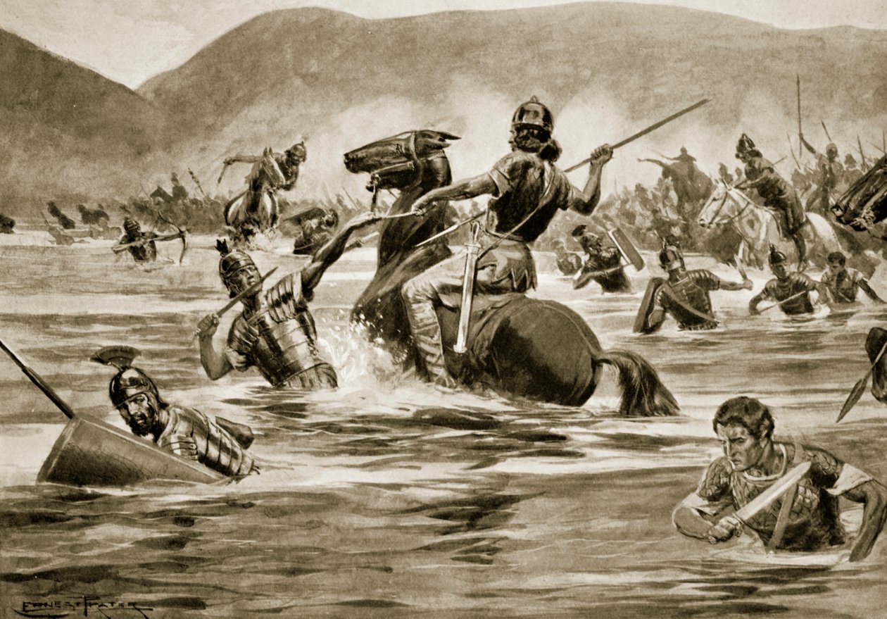 The Battle of Lake Trasimenus, 217 B.C. by Ernest Prater