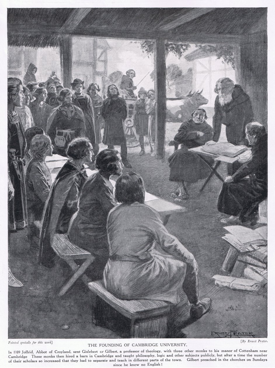 The founding of Cambridge University AD1109, 1920