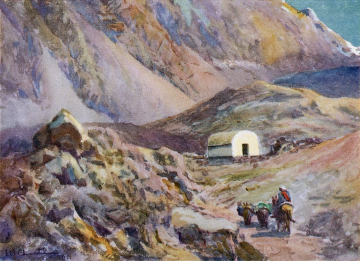 Old Refuge Hut in the Andes by Ernest William Christmas