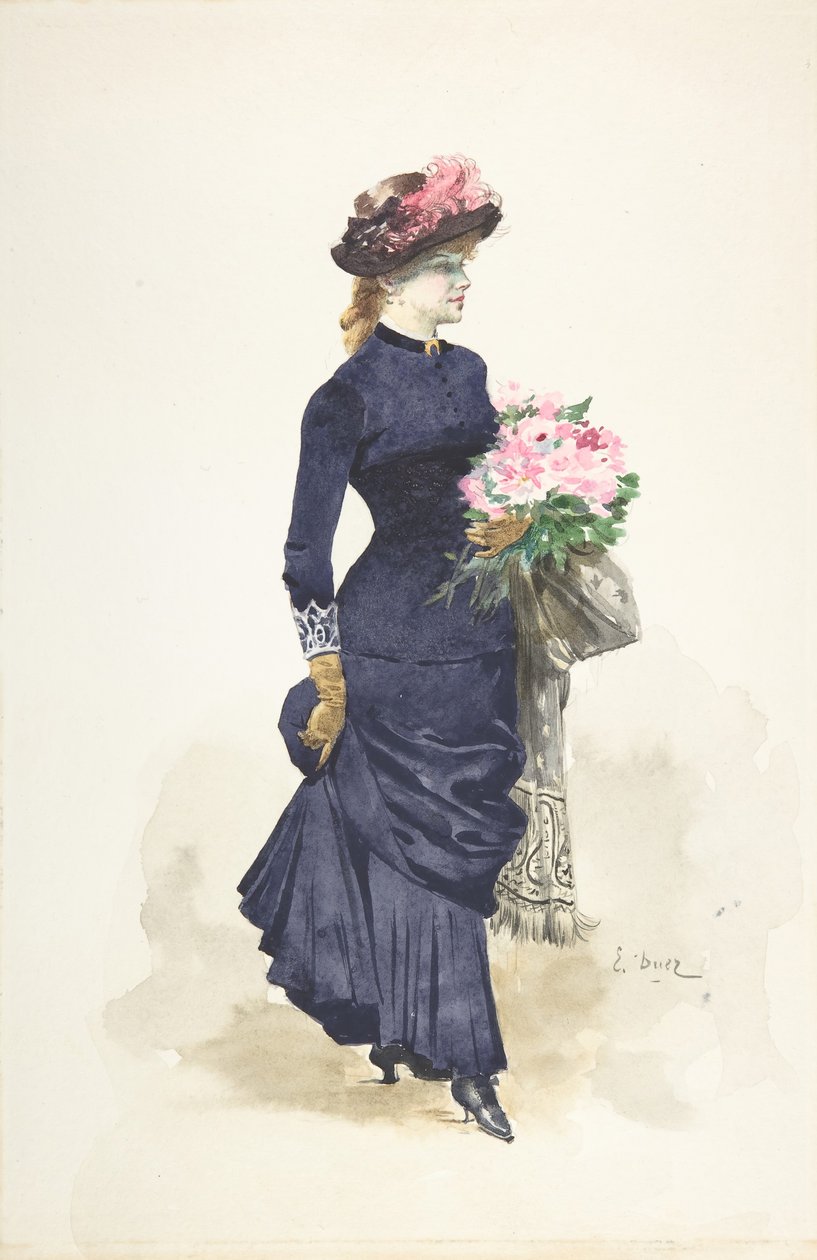 The Bouquet by Ernest Ange Duez