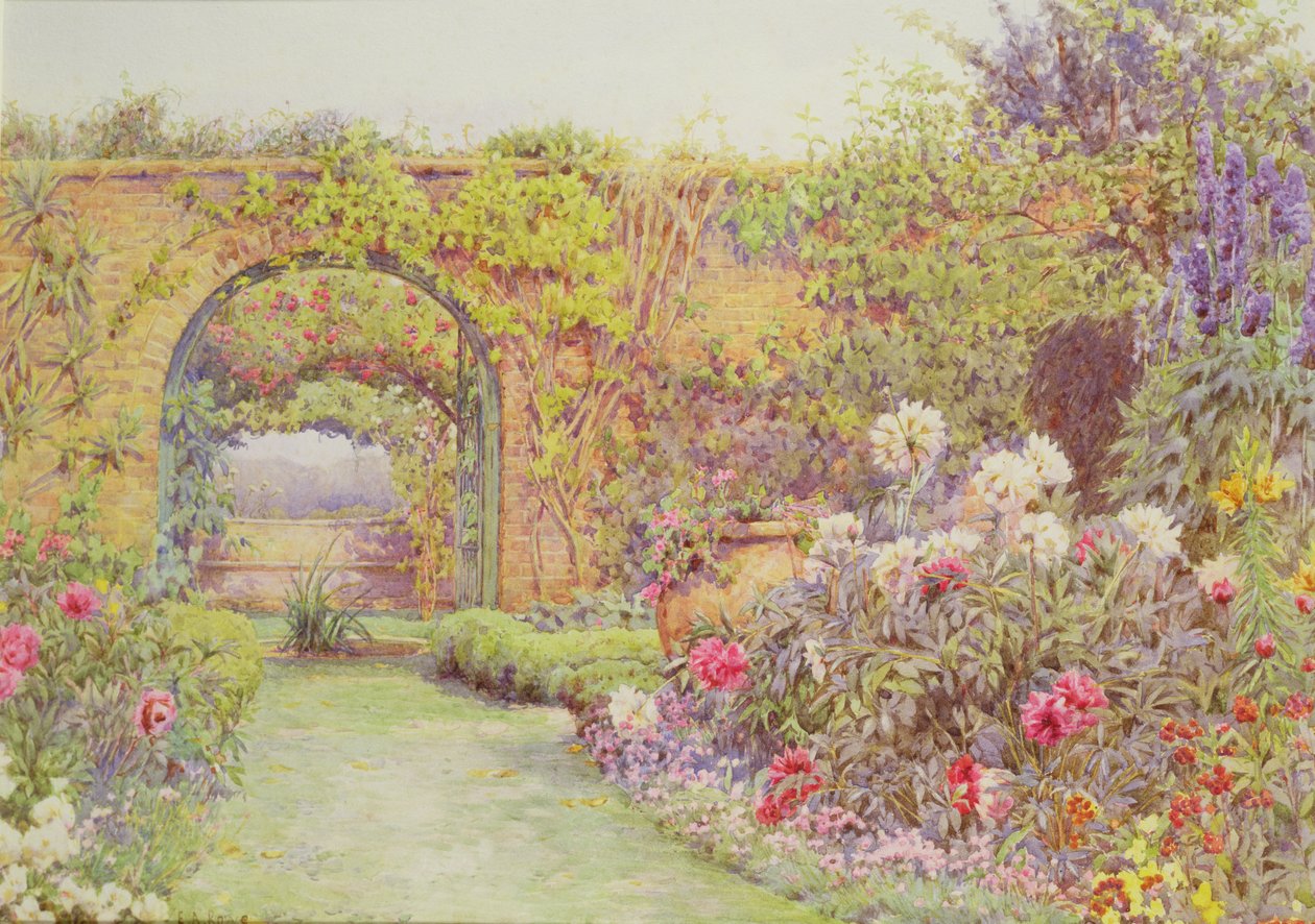 The Hotel Belvedere, Lacerla by Ernest Arthur Rowe