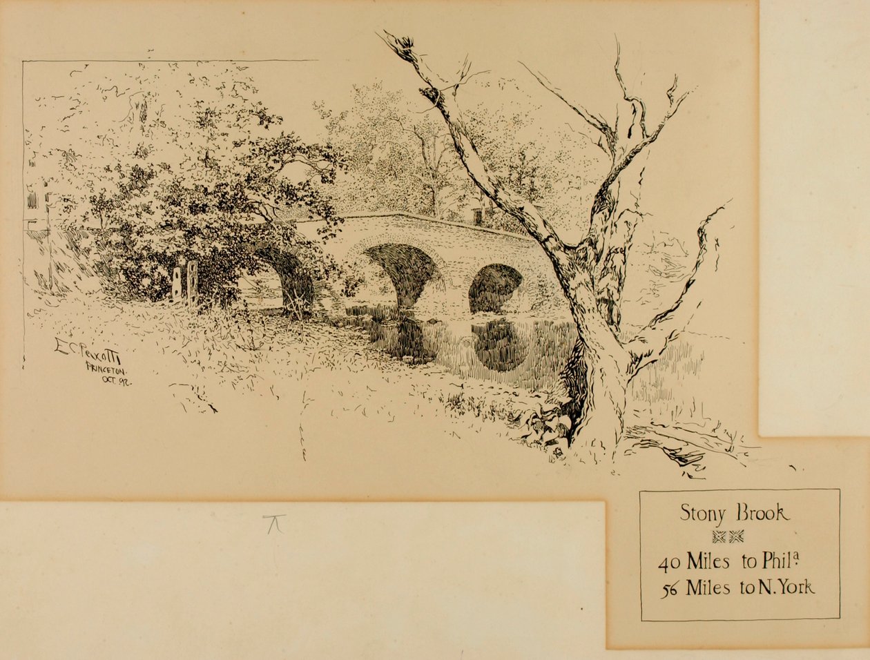 Brook Bridge by Ernest C. Peixotto
