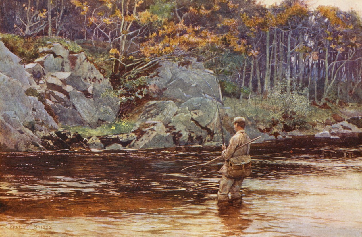 Trout fishing in Galloway by Ernest Edward Briggs