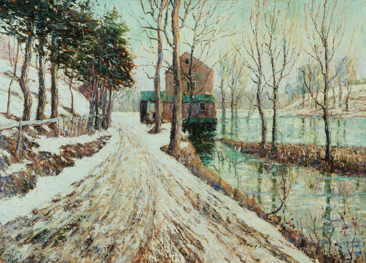 Melting Snow by Ernest Lawson