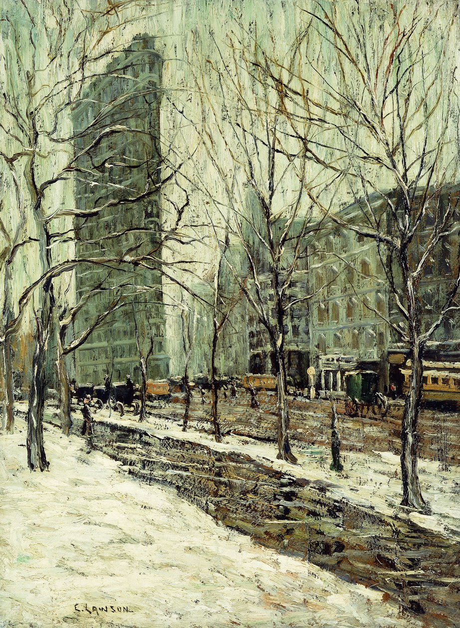 The Flatiron Building by Ernest Lawson