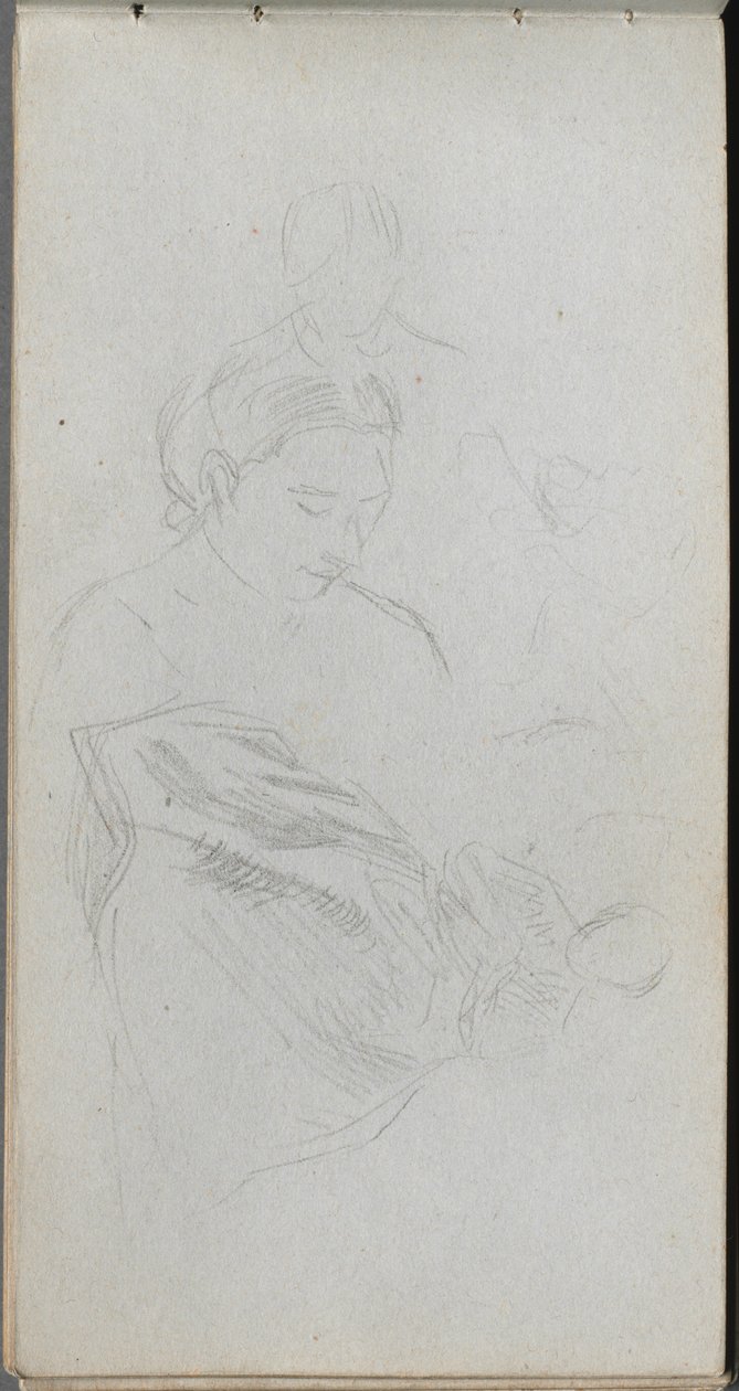 Sketchbook, Page 82: Study of Figures by Ernest Meissonier