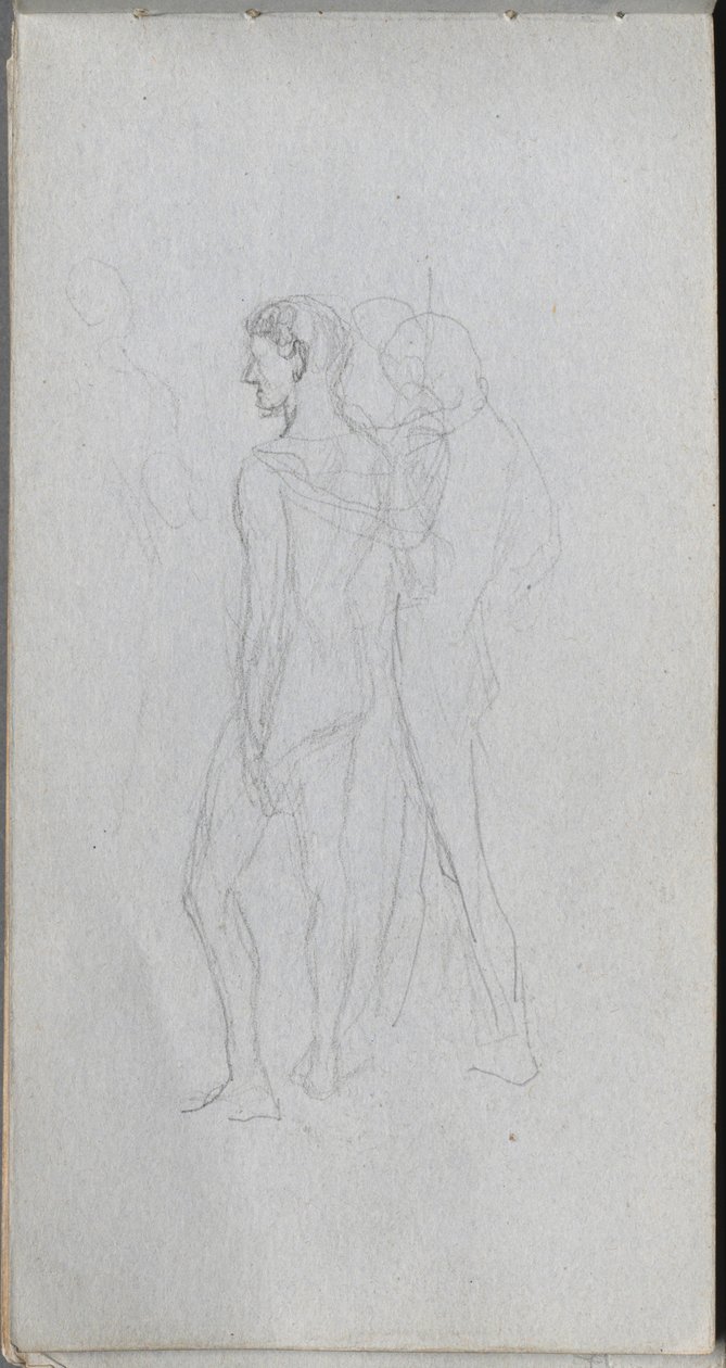 Sketchbook, page 92: Two Nudes by Ernest Meissonier