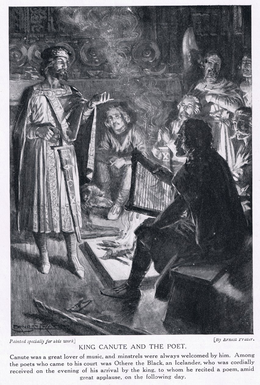 King Canute and the poet by Ernest Prater