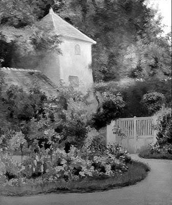 The Turret and Garden at Queue-en-Brie by Ernest Rouart