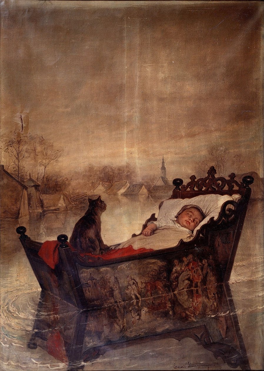 The Flooding by Ernest Slingeneyer