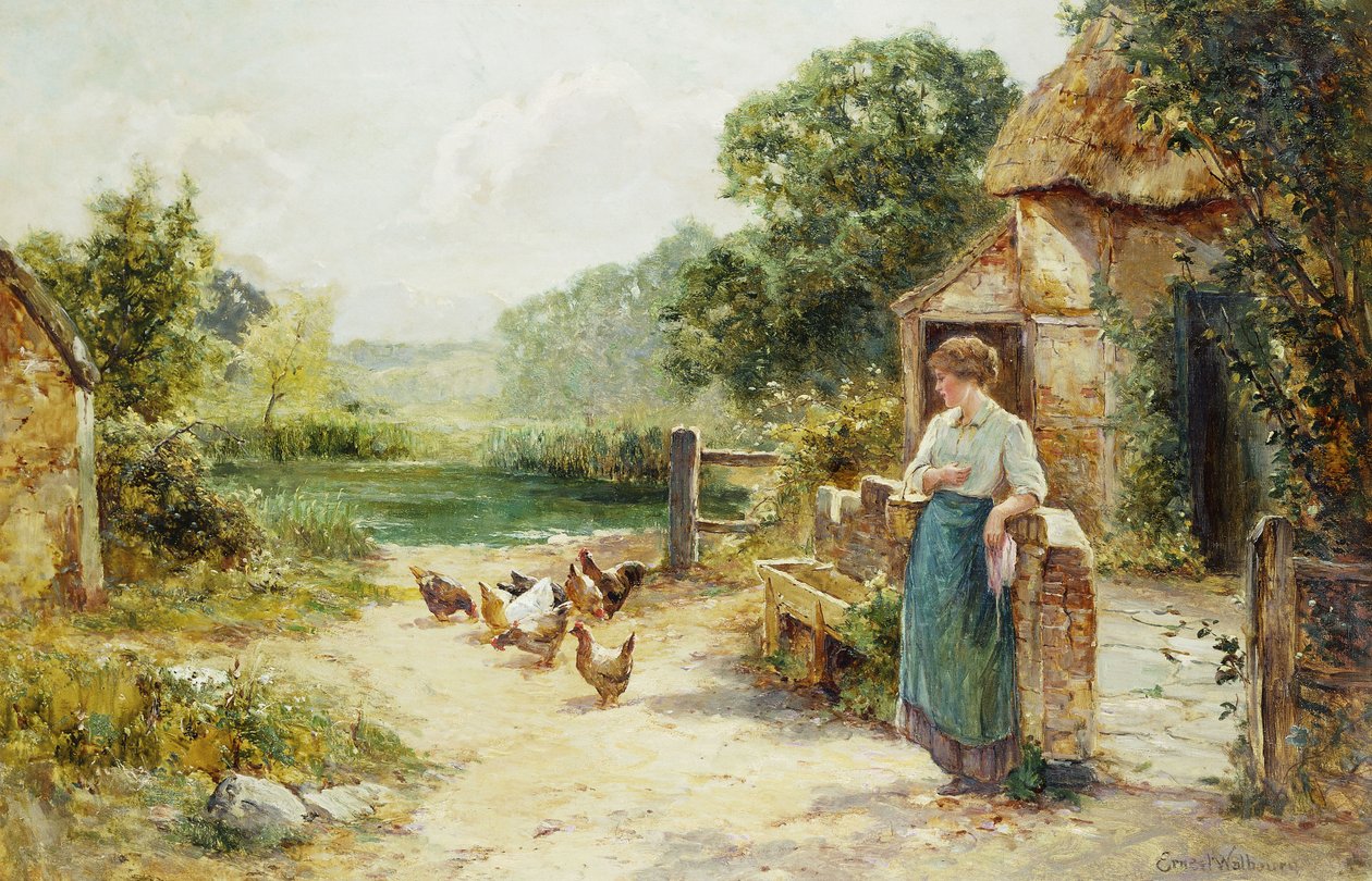 Feeding Time by Ernest Walbourn