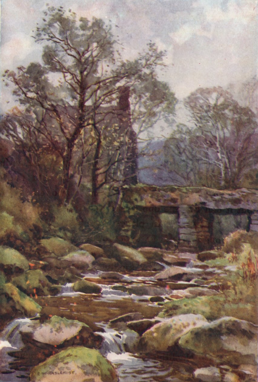 Ockery Bridge, near Princetown by Ernest William Haslehust