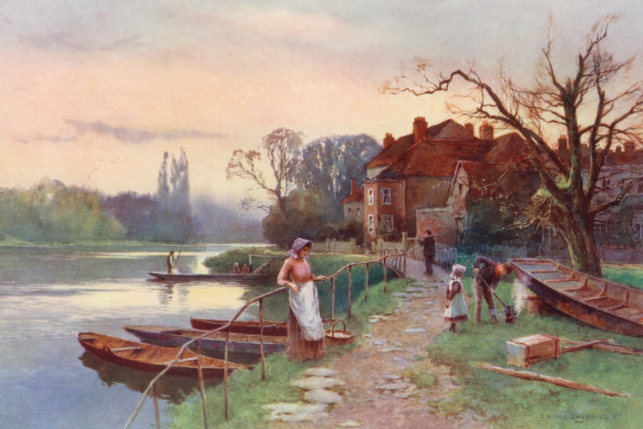 River Thames: Near Staines by Ernest William Haslehust