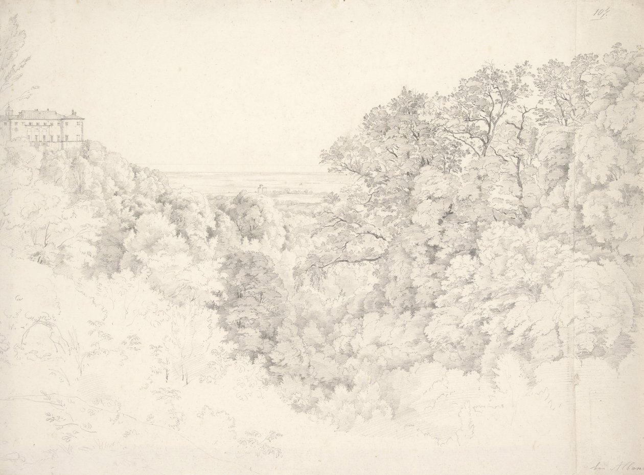 View from Ariccia near Albano by Ernst Fries