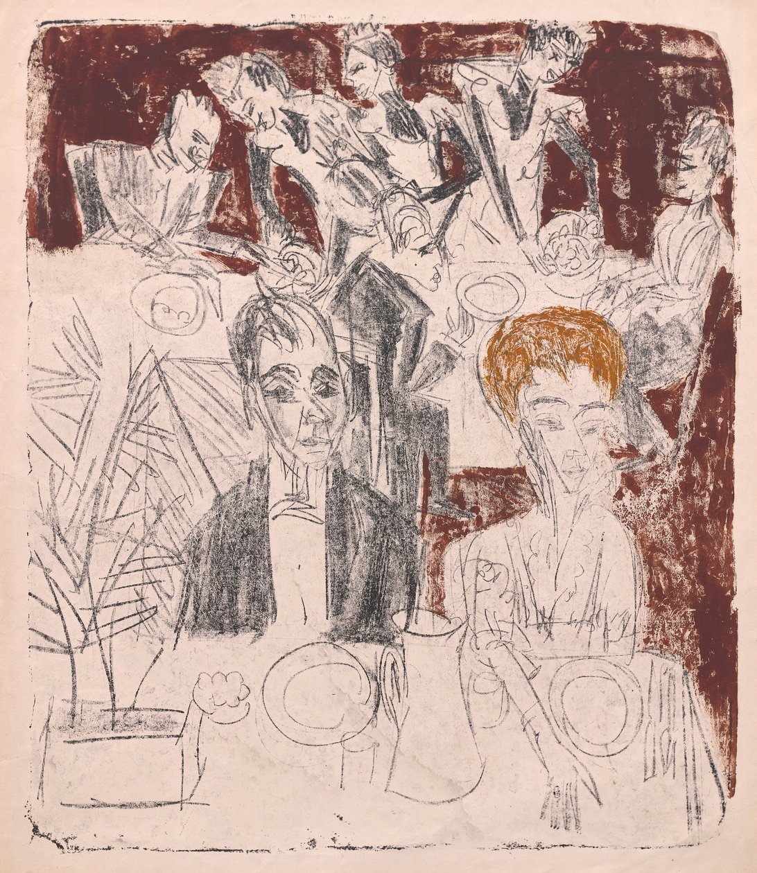 At the Table by Ernst Ludwig Kirchner