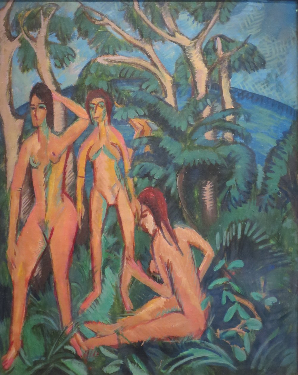 Bathers beneath Trees by Ernst Ludwig Kirchner