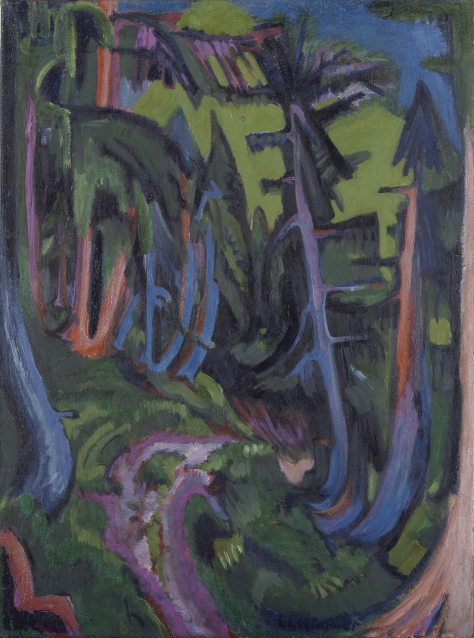 Mountain Forest Path by Ernst Ludwig Kirchner