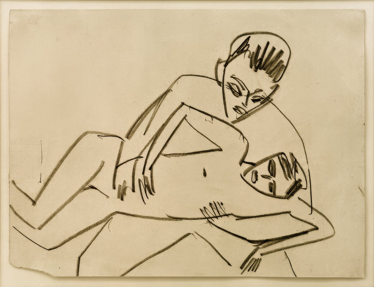 Untitled (Fränzi with Man) by Ernst Ludwig Kirchner