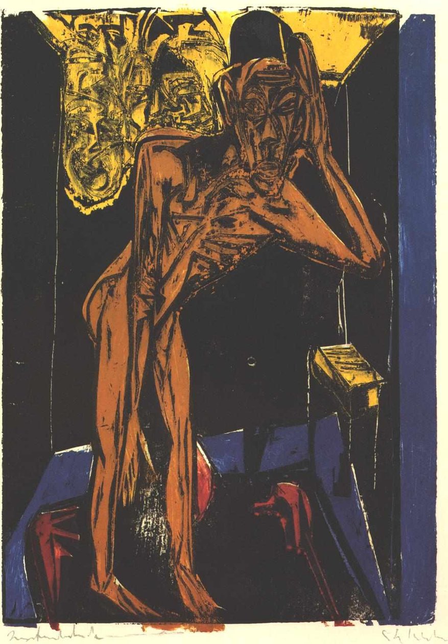 Schlemihl in the Solitude of the Room by Ernst Ludwig Kirchner
